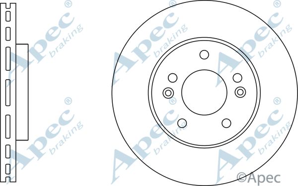 APEC BRAKING Тормозной диск DSK3015